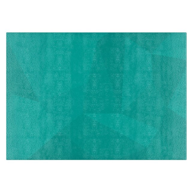 Turquoise, modern, cool, trendy geometric art cutting board (Front)