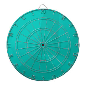 Turquoise, modern, cool, trendy geometric art dartboard