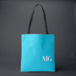 Turquoise Monogram Tote Bag<br><div class="desc">Turquoise Monogram Tote Bag</div>