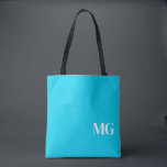 Turquoise Monogram Tote Bag<br><div class="desc">Turquoise Monogram Tote Bag</div>