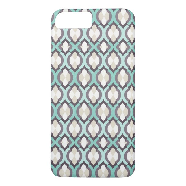 Turquoise Moroccan Pattern Case-Mate iPhone Case (Back)