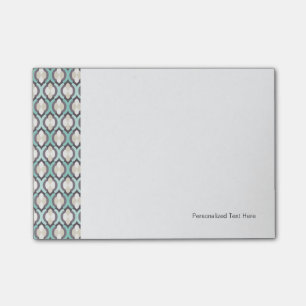 Turquoise Moroccan Pattern Post-it Notes