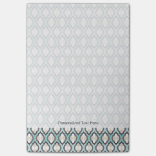 Turquoise Moroccan Pattern Post-it Notes