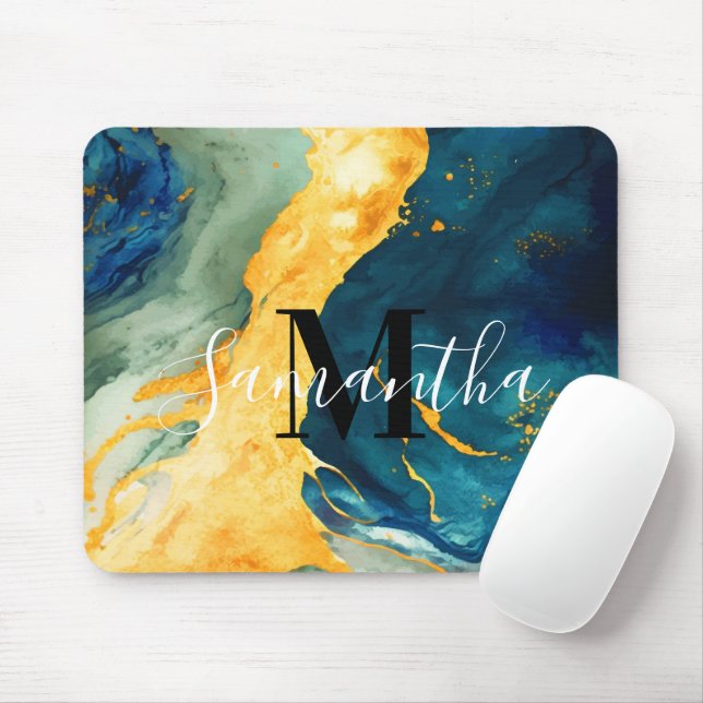 Turquoise Mouse Mat (With Mouse)