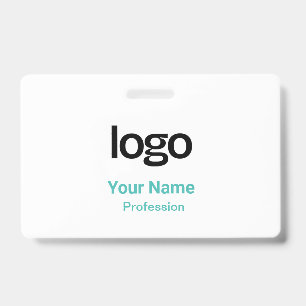 Turquoise Name Tags Badges ID Badge