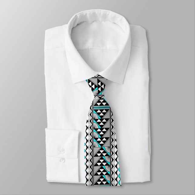 Turquoise Native Sun and Rain Tie (Tied)