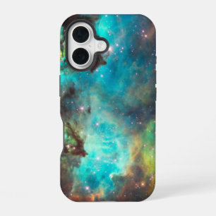 Turquoise Nebula full of stars  iPhone 16 Case