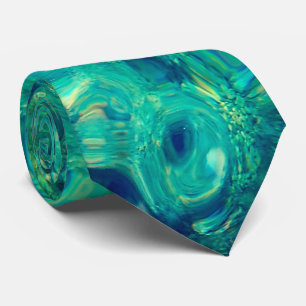 Turquoise ocean water tie