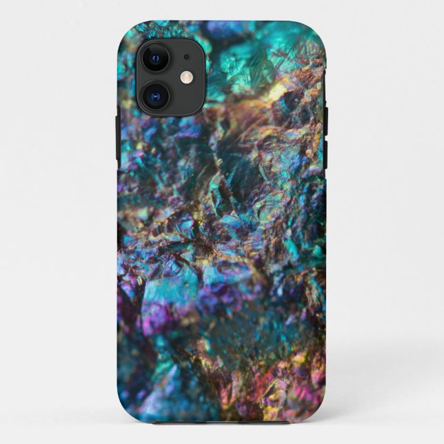 Turquoise Oil Slick Quartz Case-Mate iPhone Case (Back)