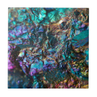 Turquoise Oil Slick Quartz Tile