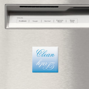 Turquoise Ombre Dishwasher Clean/Dirty Magnet