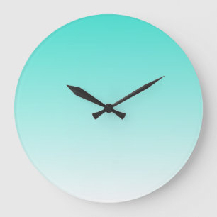 Turquoise Ombre Large Clock