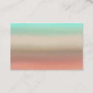 Turquoise Ombre Native Southwest Business Cards