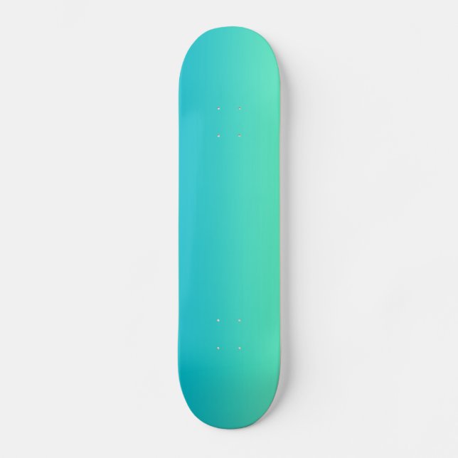 Turquoise Ombre Skateboard (Front)