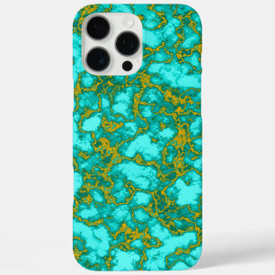 Turquoise Pattern iPhone 16 Pro Max Case