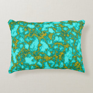 Turquoise Pattern Decorative Cushion