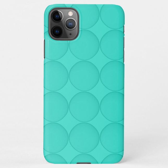 Turquoise Pattern iPhone Case (Back)
