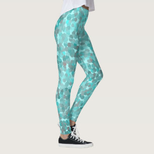 Turquoise Pattern Leggings