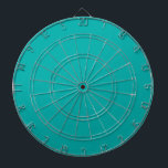 Turquoise Peacock Colour Accent Ready to Customise Dartboard<br><div class="desc">This custom product is available in a vibrant turquoise colour decor for yourself or as a gift sure to make an impression in all occasions. Click on the "Customise it!" button or link you find on this product page to reveal a set of user friendly designing tools to customise this...</div>