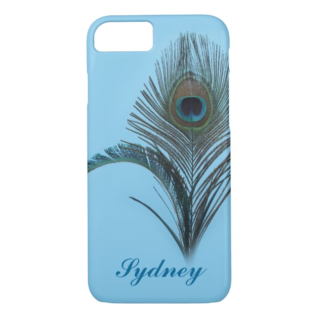 Turquoise Peacock iPhone 7 Case (Back)