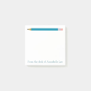 Turquoise Pencil Post-it Notes
