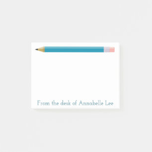 Turquoise Pencil Post-it Notes