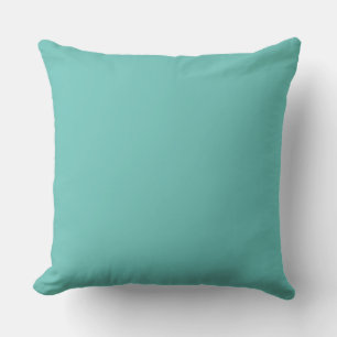 Turquoise pillow Teal blue green solid colour