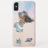 *~* Turquoise Pink Gold Glitter Mermaid