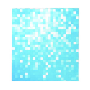 Turquoise Pixel Sparkle Notepad