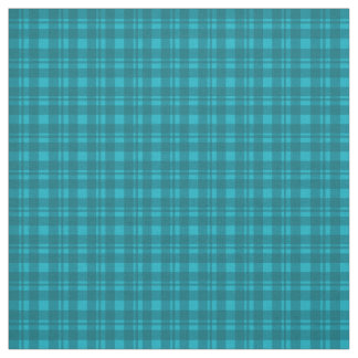 Turquoise Plaid Check Tartan Pattern Fabric