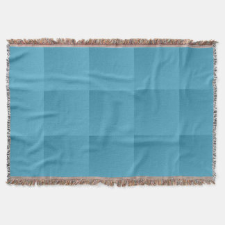 Turquoise Plaid Throw Blanket