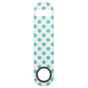 Turquoise polka dots