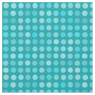 Turquoise polka Dots Fabric