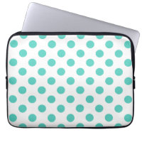 Turquoise polka dots