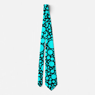 Turquoise Polka Dots Tie