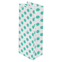 Turquoise polka dots