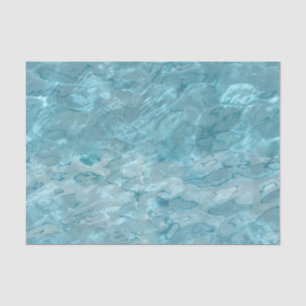 Turquoise Pool Water Cool Abstract Photography Tissue Paper