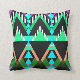 Turquoise Pop Aztec Pillows