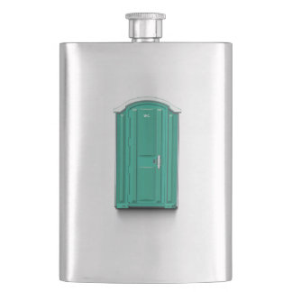 Turquoise Portable Toilet Hip Flask