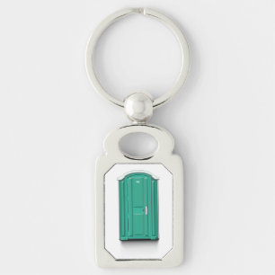 Turquoise Portable Toilet Key Ring