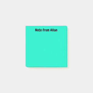 Turquoise Post-it Notes