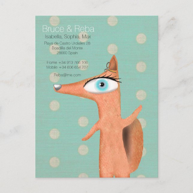 TURQUOISE POSTCARD (Front)