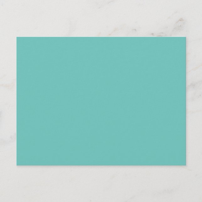 Turquoise Postcard | Modern Travel Keepsake Design (Front)
