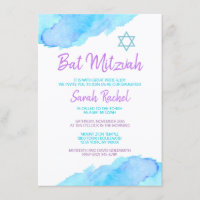 Turquoise Purple Bat Mitzvah