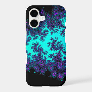 Turquoise Purple Fractal Lace  iPhone X Case
