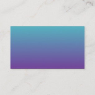 Turquoise Purple Ombre Business Card