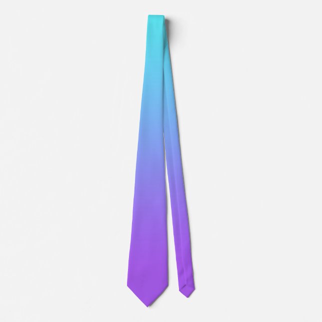 Turquoise & Purple Tie (Front)