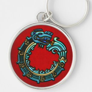 Turquoise Quetzalcoatl Key Ring