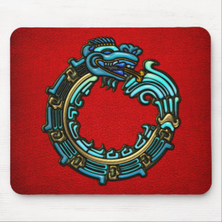 Turquoise Quetzalcoatl Mouse Mat