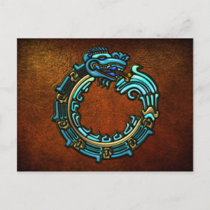 Turquoise Quetzalcoatl Postcard